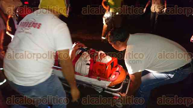 5 heridos por choque en carretera San Andrés-Santiago Tuxtla - alcalorpolitico