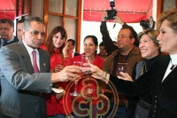 Fidel Herrera con Jessica Ceballos, Angeles Gonzlez, Lzaro Crdenas y Lety Casillas