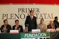 Xalapa, Ver., 28 de enero de 2012.- Este s�bado, se llev� a cabo el Primer pleno estatal 2012 de la Fundaci�n Colosio Veracruz, el cual fue presidido por Erick Lagos, presidente del CDE del PRI y Fernando S�nchez, presidente de dicha fundaci�n. Foto: Carol Su�rez Barr�n