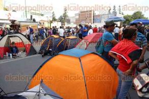 Ciudad de Mxico., 25 de mayo de 2016.- Instalan docentes casas de campaa para mantener su protesta contra la reforma educativa y despidos de profesores.