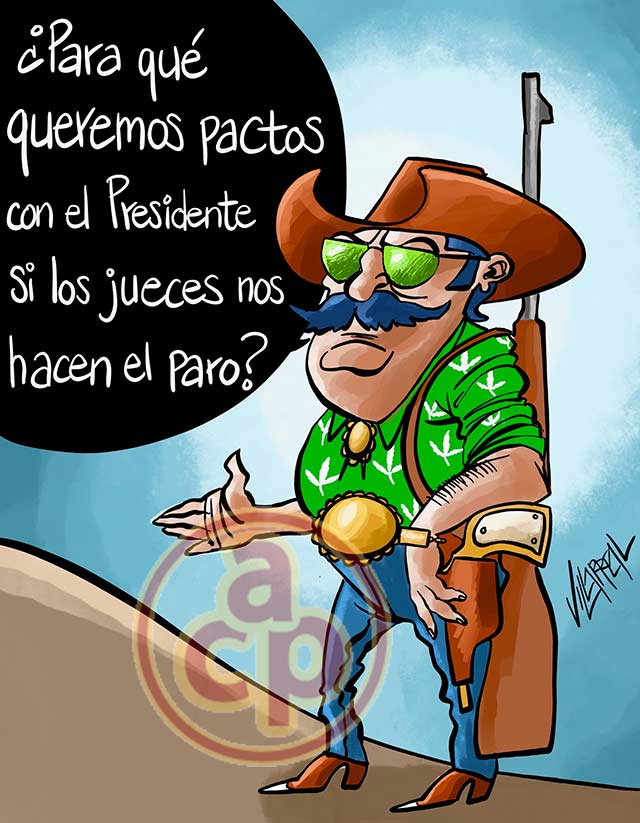 Cartón de Villarreal - Paz con el crimen