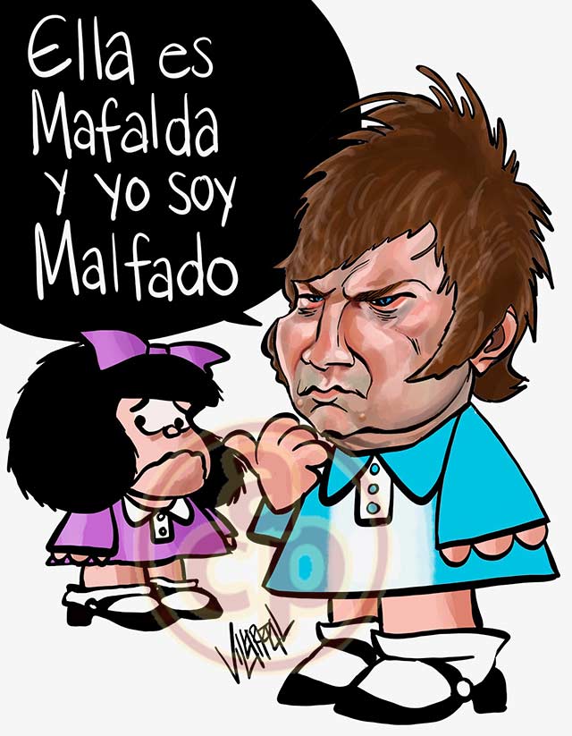 Cartón de Villarreal - Milei