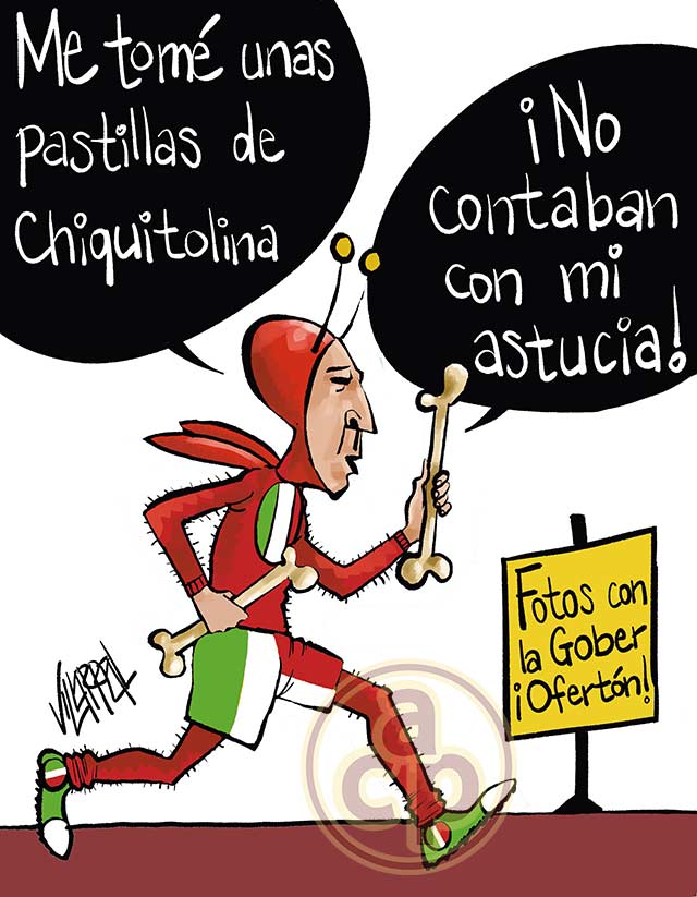 Cartón de Villarreal - El Chapulín Tricolor