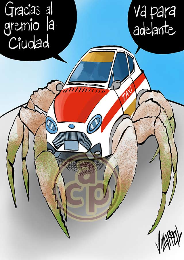 Cartón de Villarreal - Taxistas veracruzanos