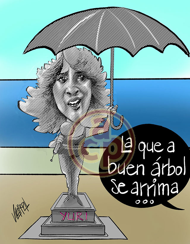 Cartón de Villarreal - Estatua de Yuri