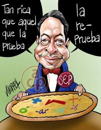 Cartón de Villarreal -  Prueba pizza