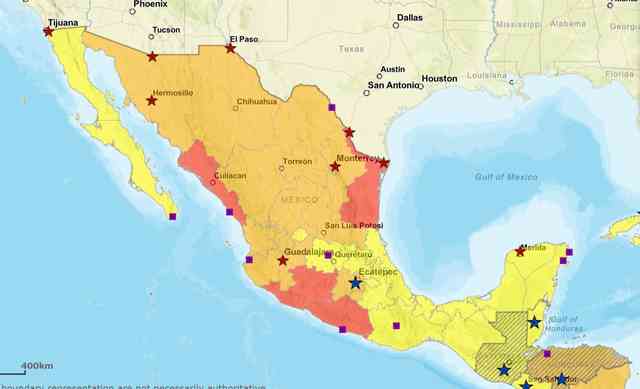 EU sólo pide a connacionales “precaución” al viajar a Veracruz, con alerta amarilla - alcalorpolitico