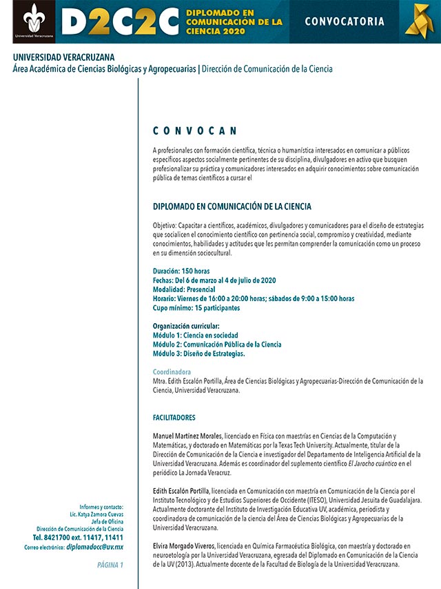 Diplomado en Comunicación de la Ciencia - Al Calor Político