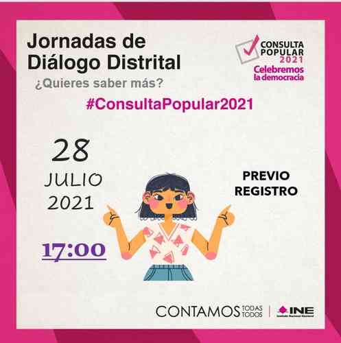 INE Orizaba ofrecerá unos Diálogos Distritales sobre la Consulta Popular 2021 - Vimarsana News