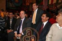 En alegre camarader�a se conjuntaron aqu� periodistas de radio, televisi�n, internet y prensa escrita, con personajes amplimente conocidos