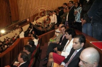 El precandidato priista a la gubernatura, Javier Duarte de Ochoa, se reuni� con personajes intelectuales del estado, dentro el foro intelectual �Veracruz y la cultura�, donde dijo que si gana las elecciones a Gobernador, construir� una nueva sala de arte y cultura para Xalapa.