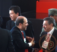 Iv�n Hillman Chapoy, Secretario T�cnico de la Oficina del Gobernador y Eduardo Andrade S�nchez, Presidente de la Mesa Directiva del H. Congreso de Veracruz