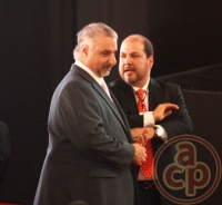 Juan Antonio Nemi Dib, Director General del DIF estatal e Iv�n Hillman Chapoy, Secretario T�cnico de la Oficina del Gobernador