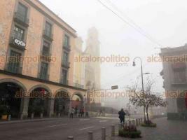 Xalapa, Ver., 16 de enero de 2021.- Debido a la entrada del Frente Fr�o n�mero 27, la temperatura vuelve a descender acompa�ada de una densa niebla sobre la Capital.