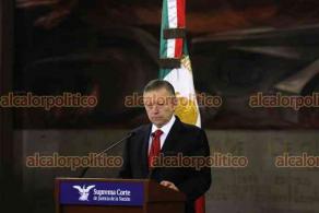 Ciudad de México, México, 18 de mayo de 2022.- El ministro presidente Arturo Zaldívar anuncia el lanzamiento de la serie 