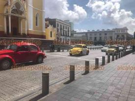 Xalapa, Ver., 26 de junio de 2022.- La mañana de este domingo, la vialidad en el centro de la ciudad se vio acaparada brevemente por automóviles 