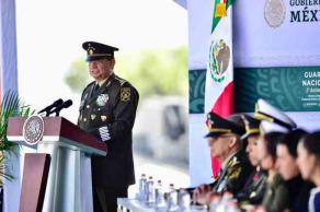 Ciudad de México., 30 de junio de 2022.- En el Heroico Colegio Militar, el presidente Andrés Manuel López Obrador presidió la conmemoración del tercer aniversario de la Guardia Nacional.