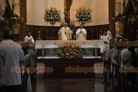 Xalapa, Ver., 5 de mayo de 2024.- El arzobispo, Jorge Patrn Wong, ofici la misa dominical en la Catedral de la ciudad.
