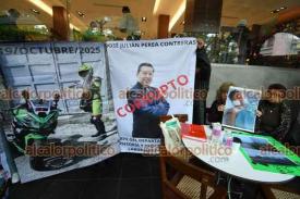 Xalapa, Ver., 10 de noviembre de 2025.- Familiares de joven motociclista accidentado en Acajete, exigen justicia y denuncian irregularidades.
