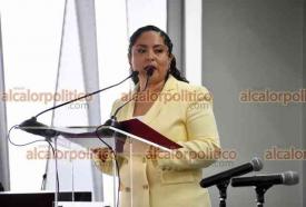 Xalapa, Ver., 5 de diciembre de 2025.- La magistrada presidenta del TRIJAEV, Leticia Aguilar Jimnez, rindi su informe de labores.