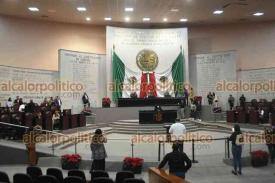 Xalapa, Ver., 8 de diciembre de 2025.- El Congreso del Estado sesion el medioda de este lunes para abordar, entre otros temas, la renuncia de Vernica Hernndez a la Fiscala General del Estado.