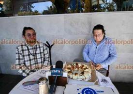 Xalapa, Ver., 4 de enero de 2026.- En conferencia de prensa, j�venes emprendedores presentaron la Rosca Pizza de Reyes.
