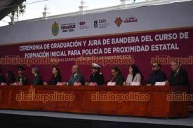 Emiliano Zapata, Ver., 15 de enero de 2026.- En el Centro de Estudios e Investigaci�n en Seguridad, en el El Lencero egresaron polic�as el Curso de Formaci�n Inicial para Polic�a de Proximidad Estatal.
