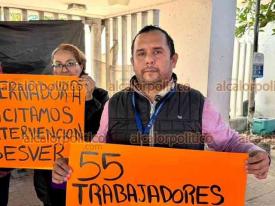 Boca del R�o, Ver., 16 de enero de 2026.- M�dicos y enfermeras del Hospital de Boca del R�o protestaron por la falta de pago de la primera quincena de enero a personal de contrato.