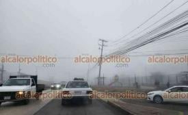 Emiliano Zapata, Ver., 20 de enero de 2026.- Densa neblina cubri� zonas de la regi�n Capital la ma�ana de este martes. Provoc� tr�fico lento en la carretera Las Trancas-Coatepec.