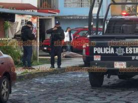 Xalapa, Ver., 29 de enero de 2026.- Polic�as acordonaron la intersecci�n de las calles, Jes�s Reyes Heroles, Fraternidad y Misantla, colonia Obrero Campesina, donde en la v�a p�blica fue hallado sin vida un adulto mayor. El cuerpo presentaba una herida de bala.