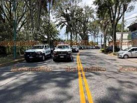 Xalapa, Ver., 30 de marzo de 2026.- Cerca del mediod�a fueron cerrados ambos carriles de la avenida �vila Camacho, a la altura del parque Bicentenario, por el banderazo de inicio al operativo de Semana Santa del Ayuntamiento.