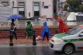 Xalapa, Ver., 6 de abril de 2026.- Este lunes, el Frente Fr�o 43 trajo lluvia a la Capital.