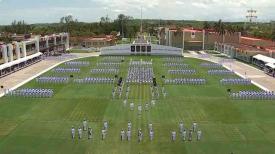 Alvarado, Ver., 21 de abril de 2026.- Desde la Heroica Escuela Naval Militar, la presidenta Claudia Sheinbaum encabez� el 112 Aniversario de la Defensa del Puerto de Veracruz. La acompa�aron el titular de SEMAR, almirante Raymundo Pedro Morales �ngeles; el titular de SEDENA, Ricardo Trevilla, la gobernadora Roc�o Nahle y m�s funcionarios.