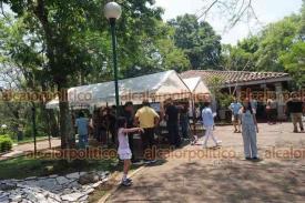 Xalapa, Ver., 25 de abril de 2026.- En el Jard�n de las Esculturas, inici� el 3er Encuentro de Ni�ez, Adolescencia en la Comunicaci�n Participativa. Hay diferentes actividades para este s�bado, las cuales concluir�n a las 20:00 horas.