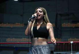 Xalapa, Ver., 26 de abril de 2026.- La noche de este s�bado, en la Arena Xalapa se llev� a cabo el torneo ?Thai Shark Cup Internacional? en el que participaron competidores nacionales y extranjeros en ramas varonil y femenil. En el intermedio cant� la reggatonera Daniela Casales.