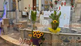 Xalapa, Ver., 9 de mayo de 2026.- Este s�bado se ofici� una misa en el Templo Expiatorio del Sagrado Coraz�n de Jes�s (El Beaterio) por las personas desaparecidas. Asistieron familiares y amigos de las v�ctimas.
