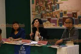 Xalapa, Ver., 14 de mayo de 2026.- La titular de Comunicaci�n Universitaria, Norma Trujillo; la coordinadora de la FILU, Judith P�ez, y el director de la Editorial UV, Agust�n del Moral, presentaron la Feria Internacional del Libro Universitario 2026, que tendr� m�s de 500 actividades en todas las regiones de la UV del 22 al 31 de mayo.
