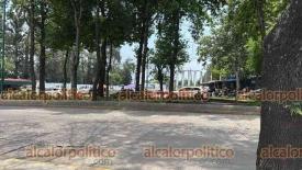 Xalapa, Ver., 23 de mayo de 2026.- Tras operativo de Transito del Estado en las avenidas Xalapa, Arco Sur, Ruiz Cortines y otras zonas, para revisar placas y documentaci�n de motocicletas, muchos de estos veh�culos fueron asegurados y trasladados a la sede de la dependencia.