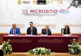 Xalapa, Ver., 1� de junio de 2026.- Mientras el coordinador del Programa de Identificaci�n Humana del Fondo de Poblaci�n de las Naciones Unidas, Maximilian Murck, daba su discurso, madres de desaparecidos aprovecharon para criticar que las invitaron a un acto pol�tico de ?circo, maroma y teatro?.
