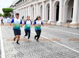 Xalapa, Ver., 7 de junio de 2026.- Con escasa participación se retomó este domingo el cierre de calles en el centro de la ciudad, con lo que se llamó: Ruta Recreativa ?Xalapa se mueve?, para lo que dependencias municipales organizaron actividades diversas.