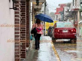 Xalapa, Ver., 8 de junio de 2026.- Este lunes, la Capital del Estado amaneci� con lluvia por la interacci�n de dos vaguadas, seg�n inform� CONAGUA. Tome precauciones.
