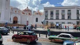 Xalapa, Ver., 11 de junio de 2026.- No obstante que M�xico venci� 2-0 a Sud�frica en el partido inaugural de la Copa Mundial de Futbol, quienes acudieron a ver el encuentro en el Parque Ju�rez se retiraron sin hacer el tradicional festejo en Plaza Lerdo.
