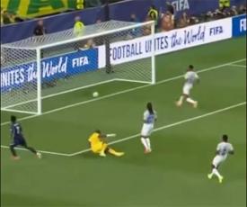 Filadelfia, EEUU 19 de junio de 2026.- Brasil venci� f�cilmente a la selecci�n de Hait� dentro del Campeonato Mundial de la FIFA, por 3 goles anotados en la primera mitad del partido, con 2 de Matheus Cunha y uno de Vinicius J�nior, sin que el seleccionado haitiano mostrara mayor peligro
