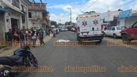 Xalapa, Ver., 7 de julio de 2026.- Hombre murió al caer de una cuatrimoto en la avenida principal de El Castillo, en la carretera Xalapa-Alto Lucero.