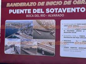 Boca del Río, Ver., 17 de julio de 2026.- La gobernadora Rocío Nahle dio el banderazo de inicio de obra del “Puente Sotavento”, el cual atravesará el río Jamapa para conectar la cabecera de este municipio y con Alvarado a la altura de la Isla del Amor.