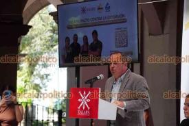 Xalapa, Ver., 28 de julio de 2026.- Este martes se firmó el Pacto contra la Extorsión, por parte de la alcaldesa Daniela Griego y del presidente nacional de la CANACO, Octavio de la Torre.
