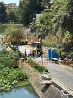 Xalapa, Ver., 17 de agosto de 2026.- La mañana de este lunes se observó el inicio de obras de rehabilitación en Los Lagos.