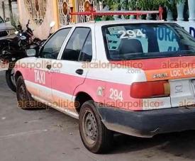 Cardel, Ver., 3 de septiembre de 2026.- La mañana de este miércoles, el conductor del taxi 294 de esta localidad fue hallado sin vida en una cuartería ubicada en la calle Cedros de la colonia Vicente López.