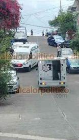 Xalapa, Ver., 19 de septiembre de 2026.- La tarde de este sábado, hombre murió al caer del segundo nivel de una vivienda de la calle Delfino Victoria, colonia Ferrer Guardia.
