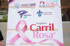 Xalapa, Ver., 16 de octubre de 2026.- AMEXME y la UV ofrecen rehabilitación gratuita a mujeres en condición vulnerable que superaron cáncer de mama. Las sesiones comenzarán en marzo anunciaron integrantes.
